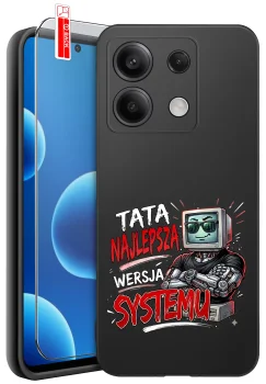 Etui do Xiaomi Redmi Note 14S różne wzory dla Taty ze szkłem