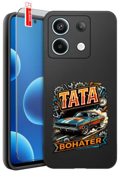 Etui do Xiaomi Redmi Note 13 Pro 4G różne wzory dla Taty ze szkłem