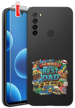 Etui do Xiaomi Redmi Note 8T różne wzory dla Taty ze szkłem