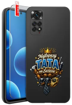 Etui do Xiaomi Redmi Note 11 / 11S różne wzory dla Taty ze szkłem