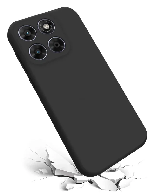 Elastyczne etui Motorola Moto G67 5G / G77 5G odporne na uderzenia amortyzacja upadku czarne