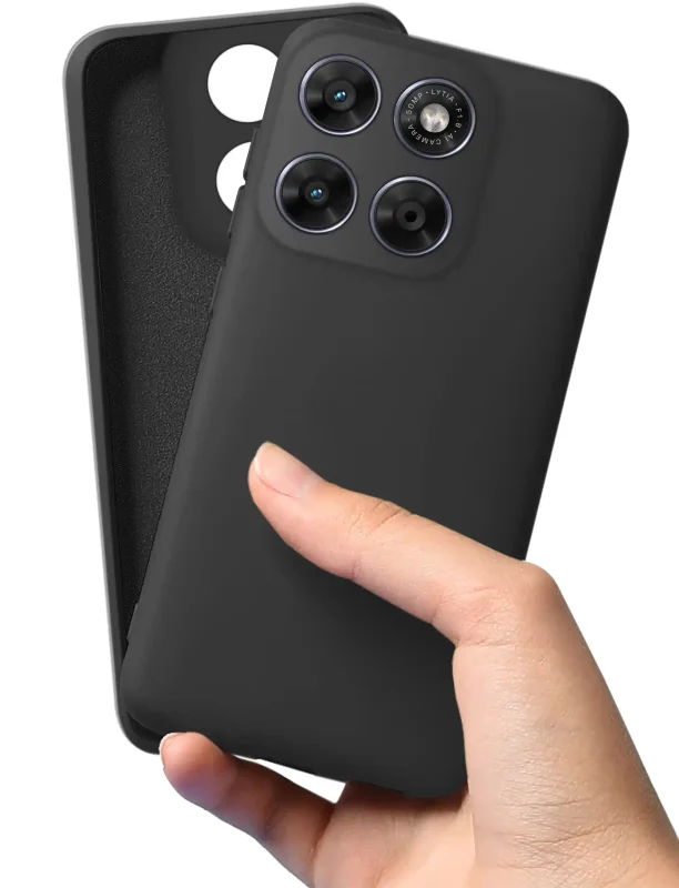 Etui silikonowe Motorola Moto G67 5G / G77 5G w dłoni antypoślizgowa powierzchnia i pewny chwyt