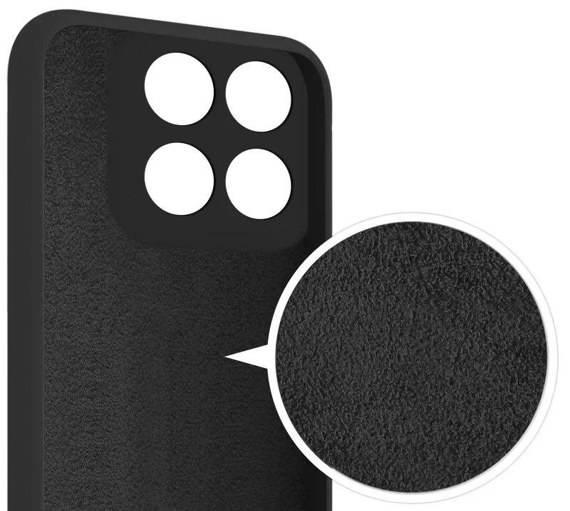 Wnętrze etui Motorola Moto G67 5G / G77 5G wyłożone mikrofibrą - ochrona przed zarysowaniami