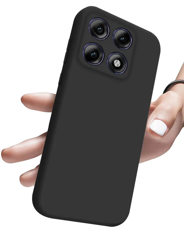 Czarne etui silikonowe Motorola Edge 70 Pro 5G matowe plecki