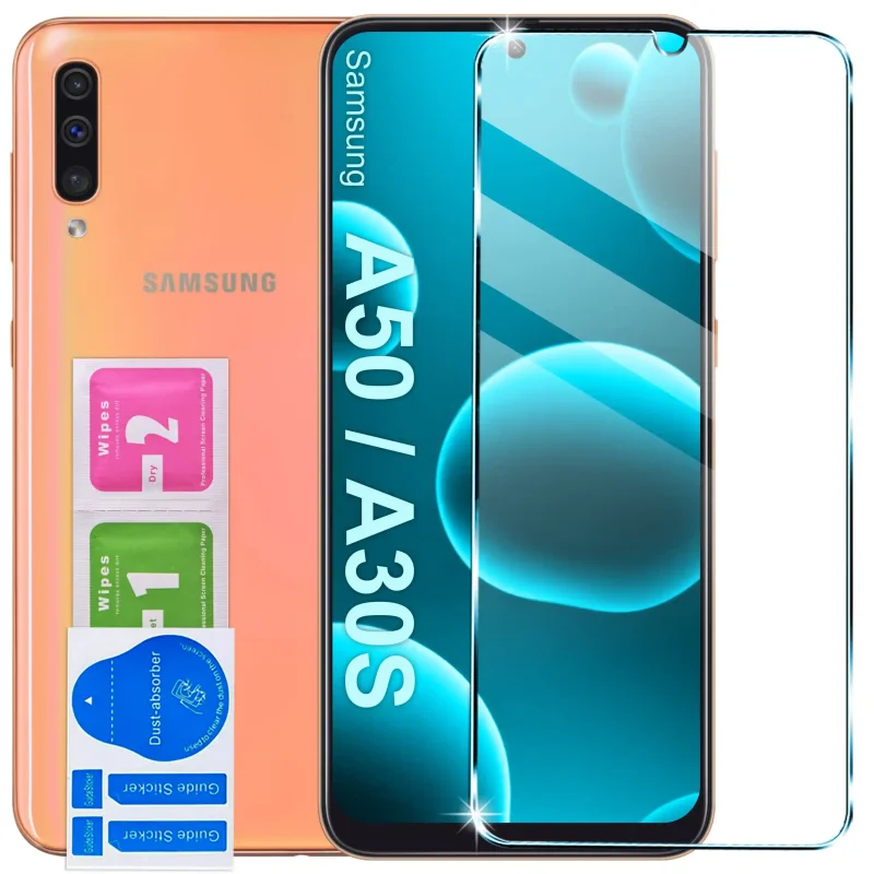 Szkło hartowane 9H do Samsung Galaxy A50 A30s i zestaw do montażu