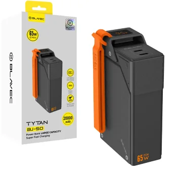Szybki powerbank Blavec 20000 mAh 2x USB-C 65W PD
