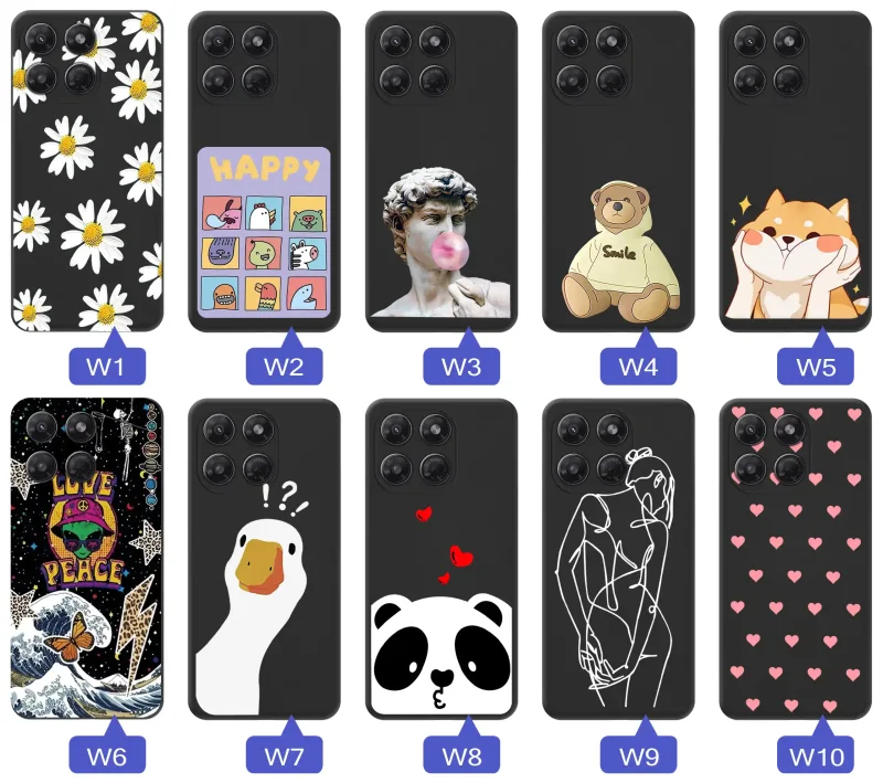 Kolekcja wzorów na Motorola Moto G37: kwiaty, zwierzęta, kolorowe grafiki