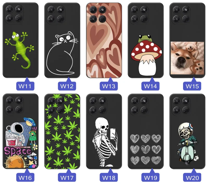 Różne motywy etui do Motorola Moto G37: szkielety, psy, koty, kosmos