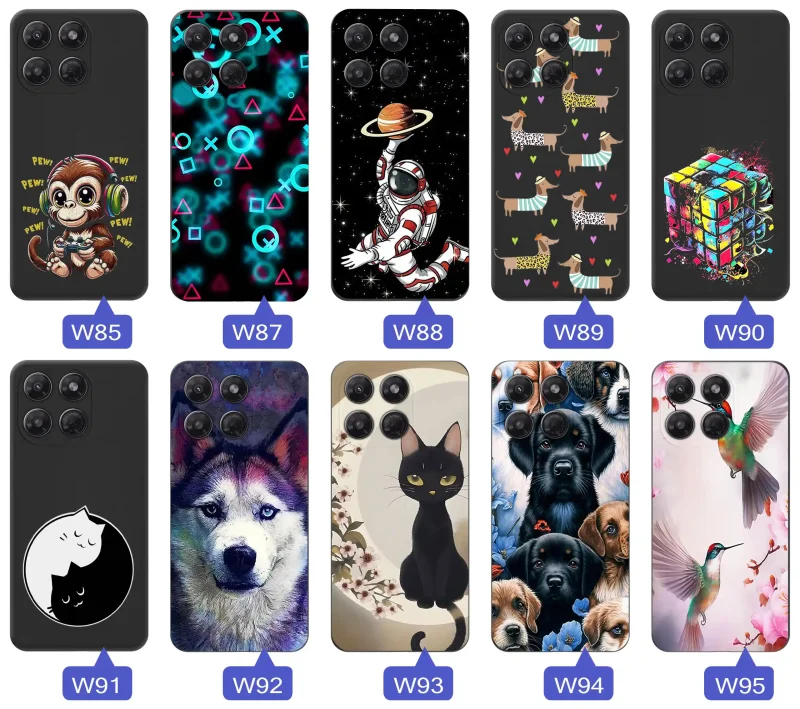 Wzorzyste etui do Motorola Moto G37: motywy zwierząt, roślin, postaci i nowoczesnych ilustracji w intensywnych kolorach
