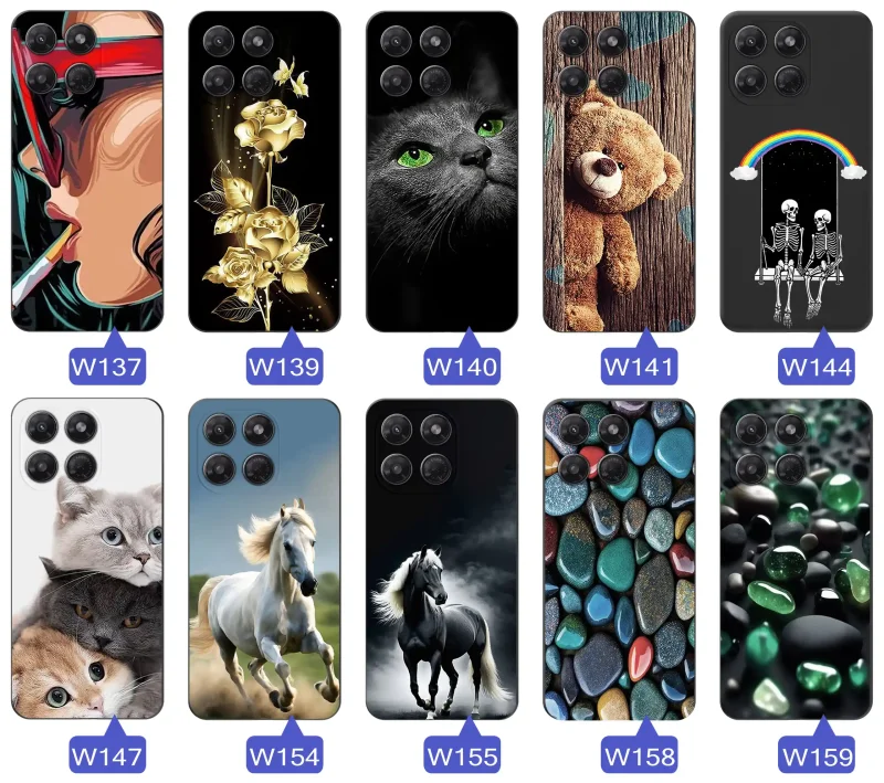Fajne wzory na etui do Motorola Moto G37: konie, miś, róże