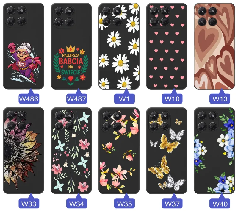 Różne etui dla Babci do Motorola Moto G37:  kwiaty, serca, napis Najlepsza Babcia na świecie, Babcia superbohaterka