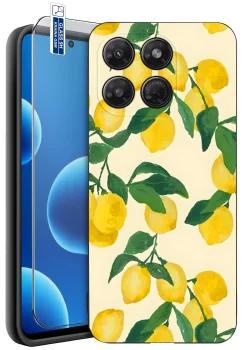 Etui do Motorola Moto G37 różne wzory z owocami ze szkłem