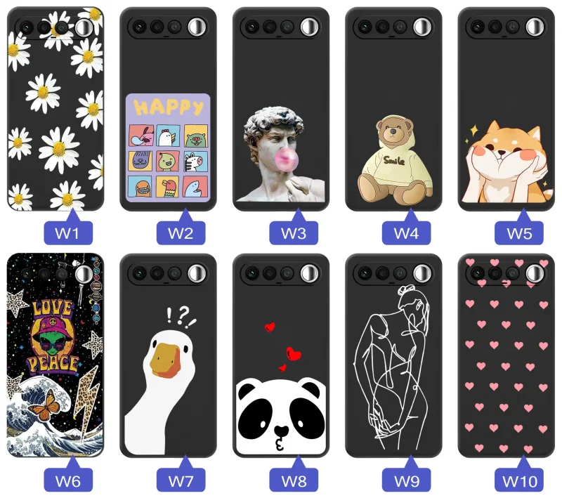 Kolekcja wzorów na Realme 16 5G: kwiaty, zwierzęta, kolorowe grafiki