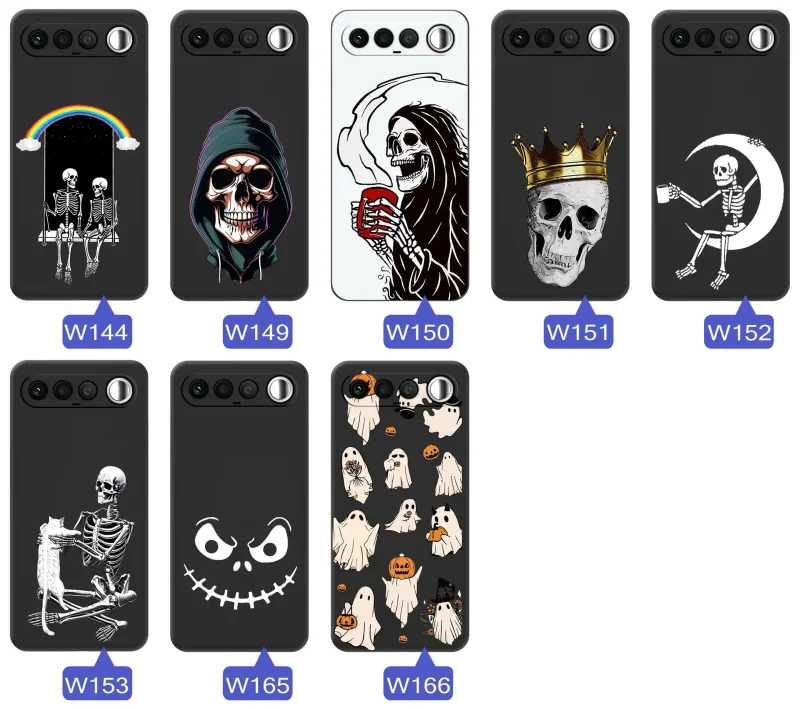 Kolekcja wzorów etui Halloween do Realme 16 5G z nadrukami duchów, dyń, czaszek, szkieletów i mrocznych postaci
