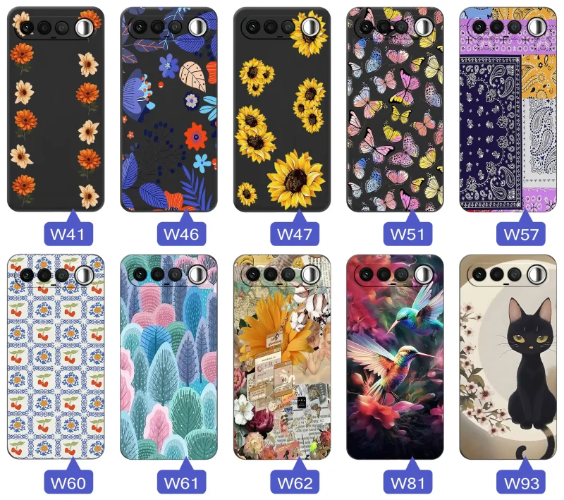 Kolekcja wzorów dla Babci na Realme 16 5G: kwiaty, motyle, ptaki, kotki