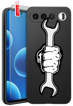 Etui do Realme 16 5G z różnymi wzorami dla Dziadka ze szkłem