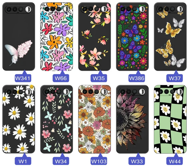 Kolekcja etui wiosennych do Realme 16 5G z kwiatowymi grafikami, motylami, pszczółkami i kolorowymi wzorami natury