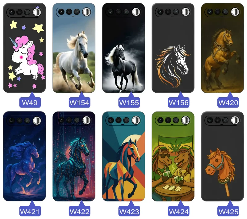 Kolekcja wzorów z koniem na etui do Realme 16 5G: kolorowe grafiki, hobby horse, jednorożec