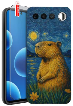 Etui do Realme 16 5G różne wzory z kapibarą ze szkłem