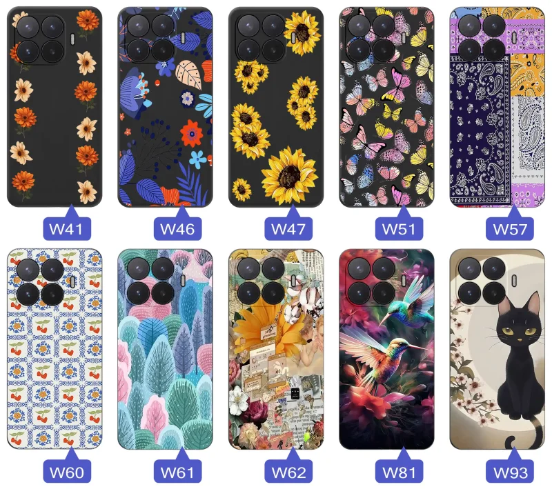 Kolekcja wzorów dla Babci na Xiaomi 17T: kwiaty, motyle, ptaki, kotki
