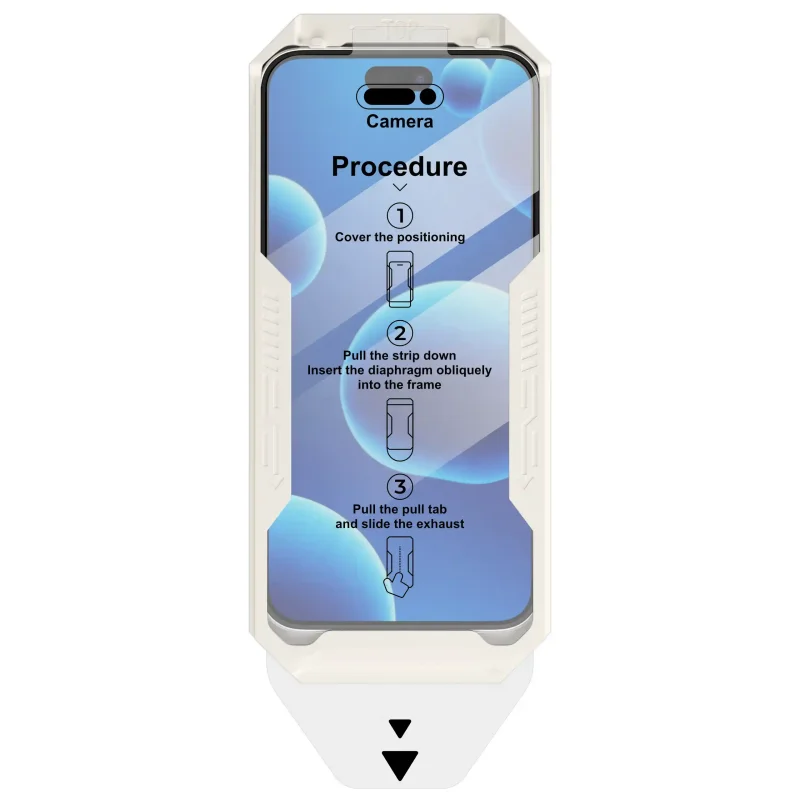 Aplikator do montażu szkła hartowanego na ekran iPhone 17 w zestawie OSOVA 3w1