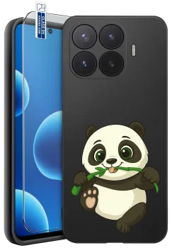 Etui do Xiaomi 17T różne wzory z misiem ze szkłem