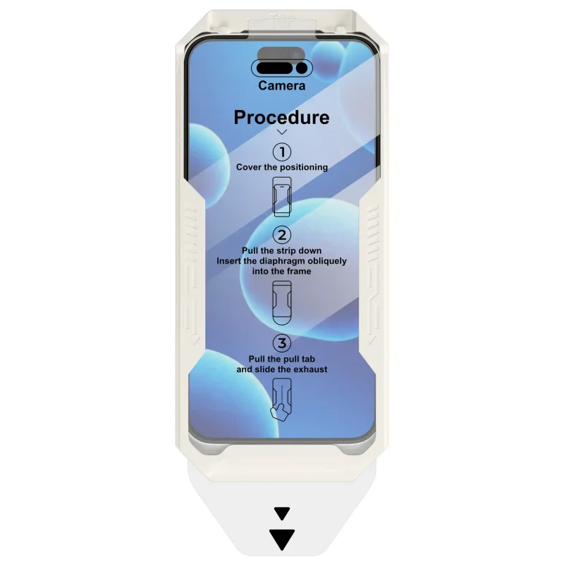 Aplikator do montażu szkła hartowanego na ekran iPhone 16 w zestawie OSOVA 3w1