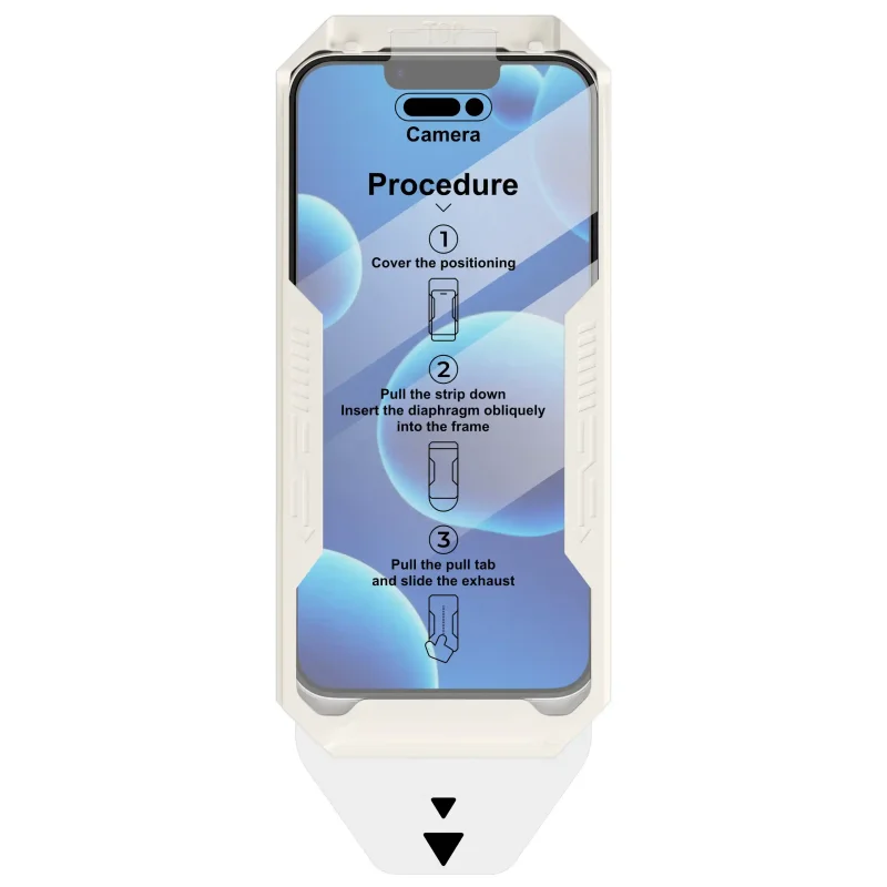 Aplikator do montażu szkła hartowanego na ekran iPhone 13 / 14 w zestawie OSOVA 3w1