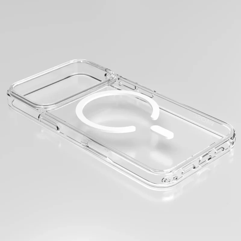 Przezroczyste etui OSOVA do iPhone 17 Pro Max z wbudowanym magnesem MagSafe