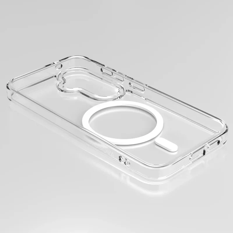 Etui OSOVA Magnetic Clear do Samsung Galaxy S26 z pierścieniem MagSafe i precyzyjnymi wycięciami