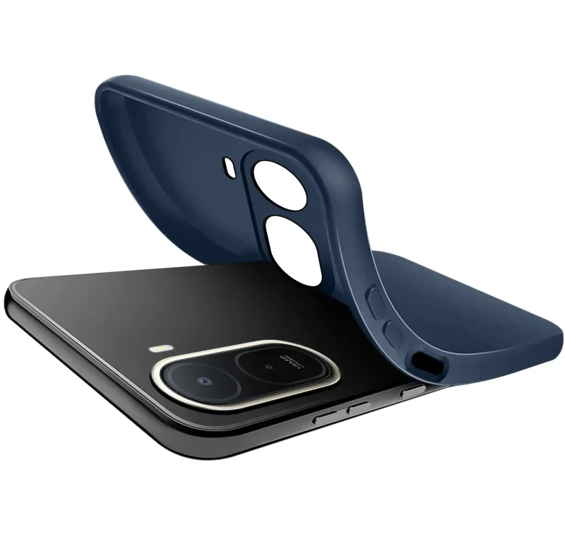 Miękkie, elastyczne etui silikonowe do Xiaomi Redmi A7 Pro z matowym wykończeniem, kolor granatowy