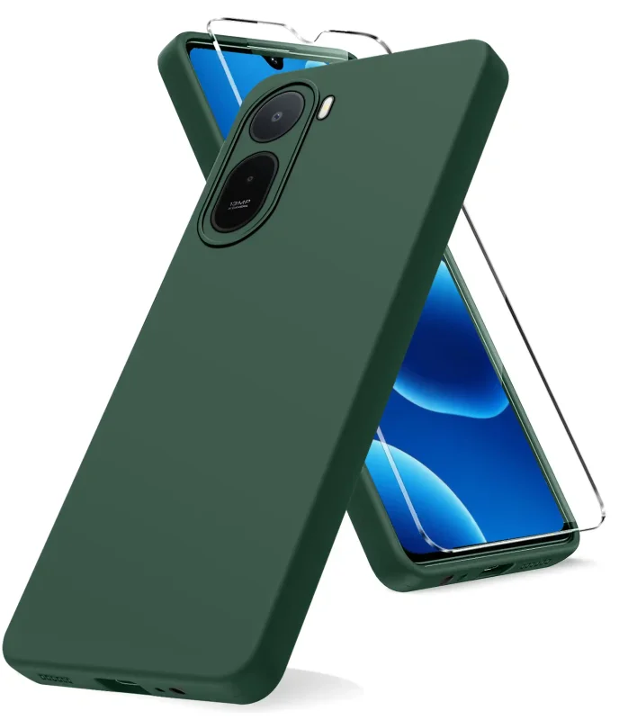 Elastyczne etui do Xiaomi Redmi A7 Pro w kolorze zielonym z matową powierzchnią ograniczającą ślady palców