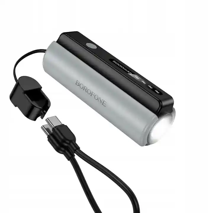 Powerbank Borofone BJ87 Star 5000 mAh USB-C z przewodem i wbudowaną latarką