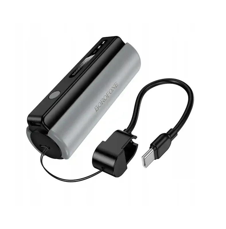 Powerbank Borofone BJ87 Star 5000 mAh z kablem USB-C na białym tle