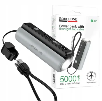 Powerbank Borofone 5000 mAh USB-C z latarką