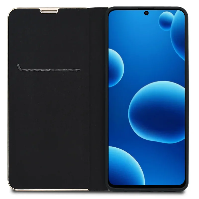 Wnętrze pokrowca z klapką na Samsung Galaxy A36 5G, kieszonka na karty i banknoty - eleganckie etui portfelowe