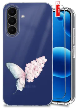 Etui do Samsung Galaxy A27 5G przezroczyste różne wzory wiosenne ze szkłem