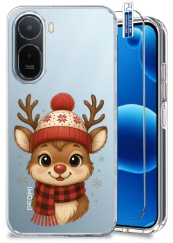 Etui do Xiaomi Redmi A7 Pro przezroczyste różne wzory świąteczne ze szkłem