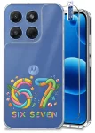 Etui do Motorola Moto G37 przezroczyste różne wzory wakacyjne ze szkłem