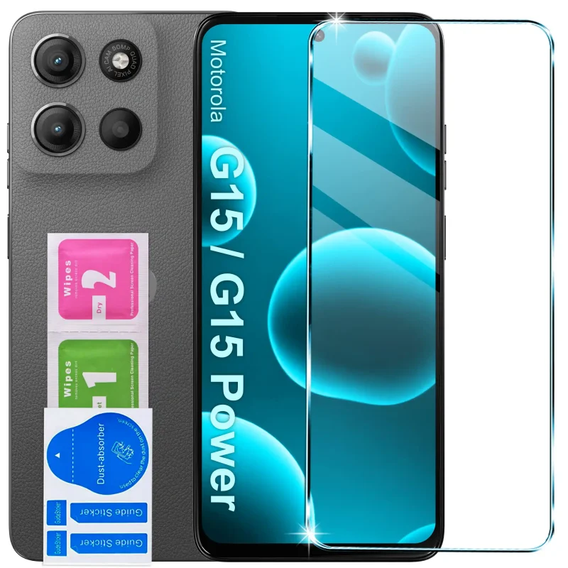 Szkło hartowane do Motorola Moto G15 / G17 / Power z zestawem do montażu