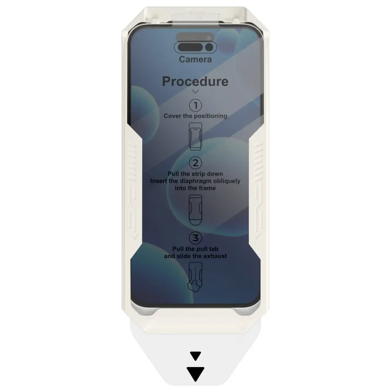 Aplikator do montażu szkła prywatyzującego OSOVA na ekran iPhone 17 Pro Max
