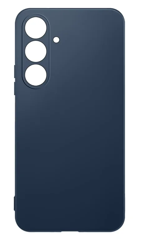 Silikonowe granatowe etui do Samsung Galaxy A27 5G na plecki, precyzyjne wycięcia na aparat