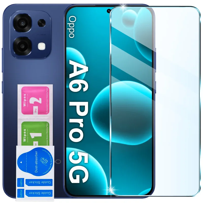 Szkło hartowane 9H do Oppo A6 Pro 5G i zestaw do montażu