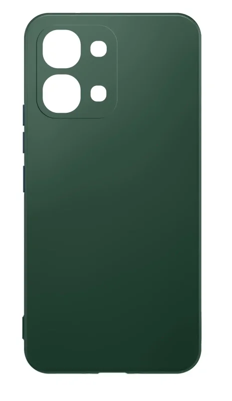 Zielone silikonowe etui do Oppo A6 Pro 5G na plecki, precyzyjne wycięcia na aparat