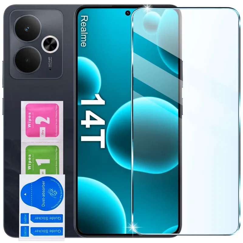 Szkło hartowane 9H do Realme 14T 5G z akcesoriami montażowymi