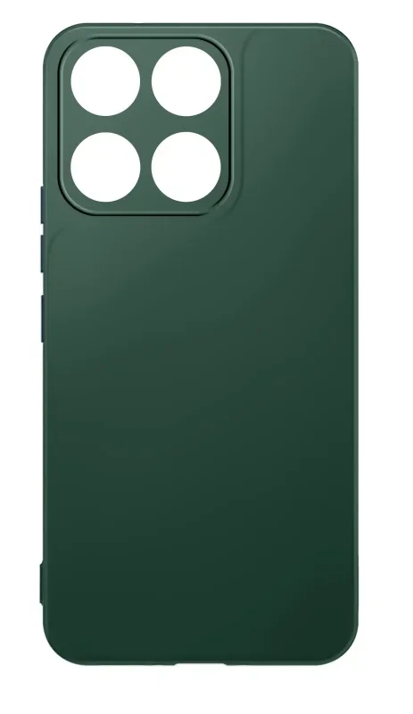 Matowe zielone etui silikonowe do Motorola Moto G67 5G / G77 5G widok z tyłu