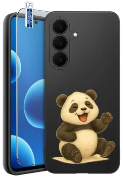 Etui do Samsung Galaxy S26 FE różne wzory z misiem ze szkłem