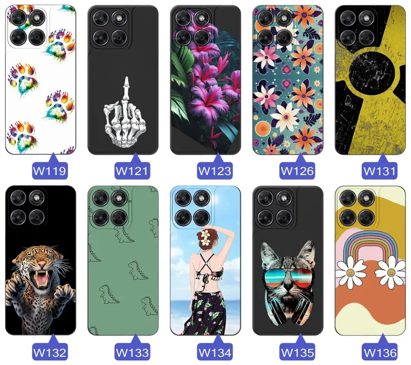 Case do Motorola Moto G67 5G / G77 5G z nadrukiem: różnorodne wzory kwiatowe, zwierzęce, abstrakcyjne i młodzieżowe grafiki