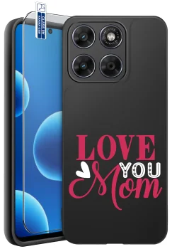 Etui do Motorola Moto G67 5G / G77 5G różne wzory dla Mamy ze szkłem