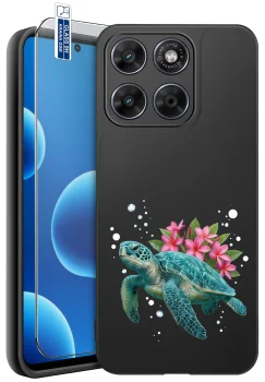 Etui do Motorola Moto G67 5G / G77 5G różne wzory wakacyjne ze szkłem
